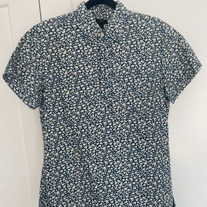 MENS JCREW Floral Short Sleeve Button Down Shirt - Size Small